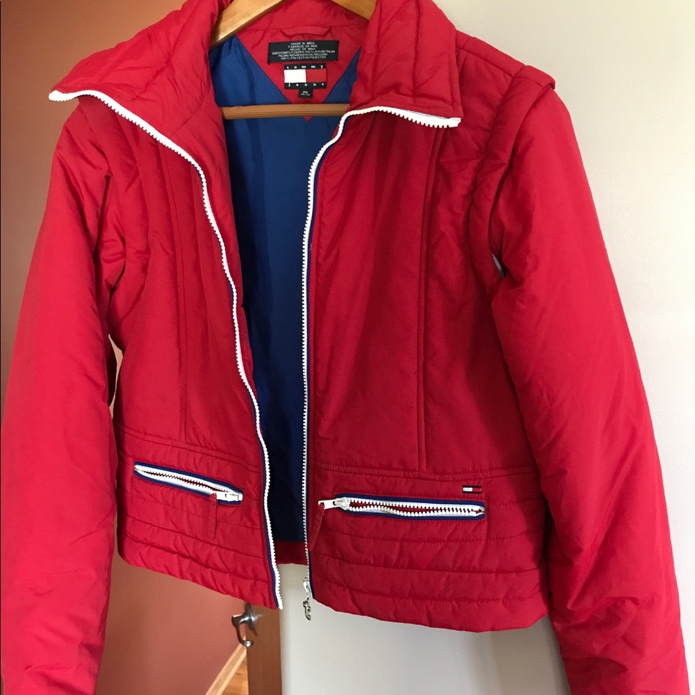 Vintage red Tommy Hilfiger jacket