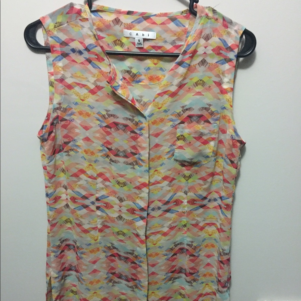 Cabi Sleeveless button down Tunic - Size S