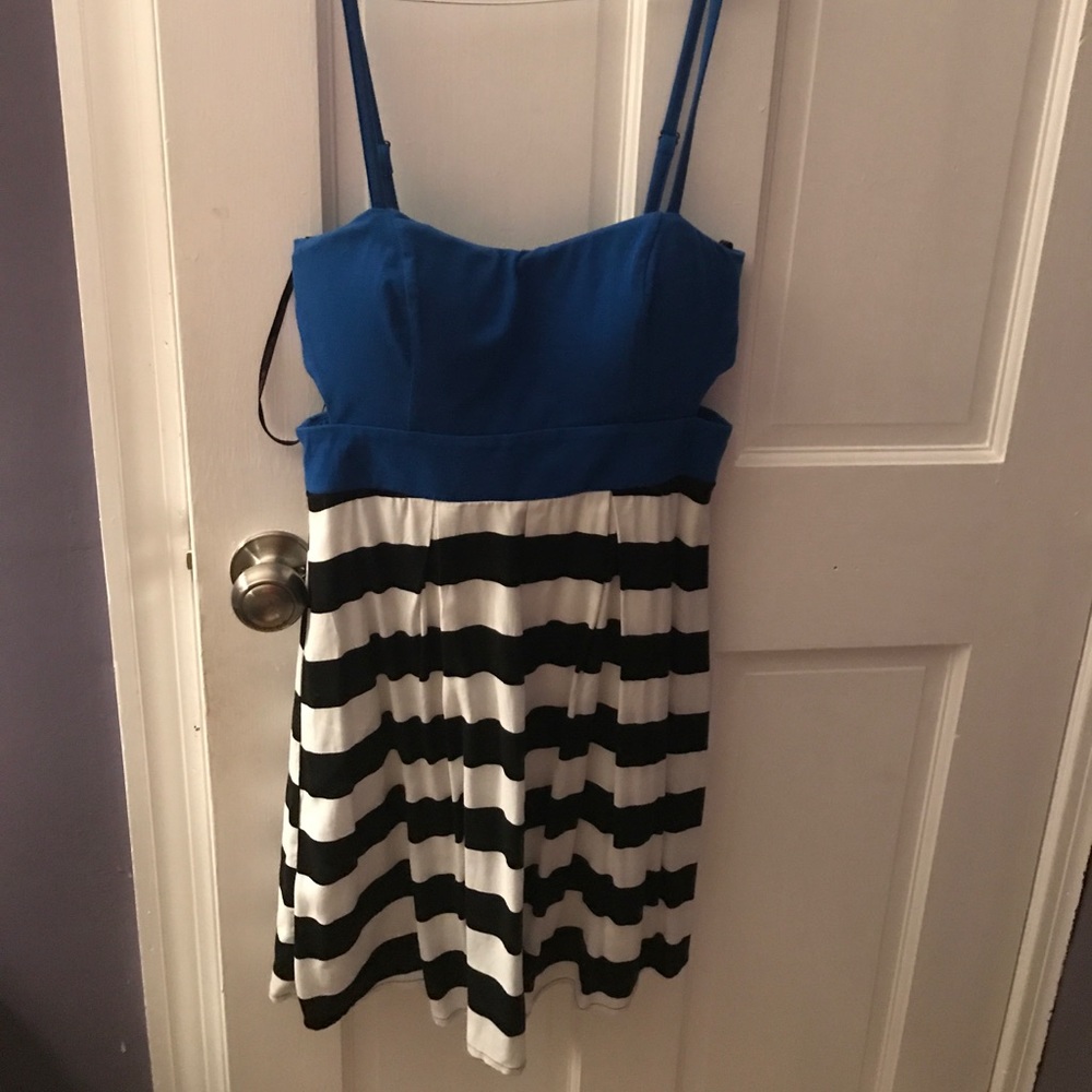 Dress with side cut outs