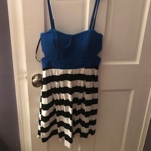 Dress with side cut outs