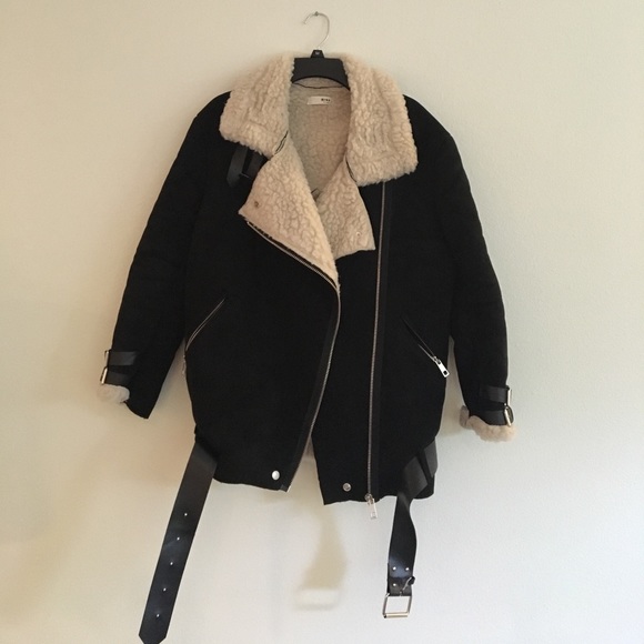 Jackets & Blazers - Black jacket - Shearling jacket