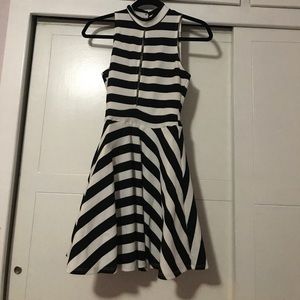 Striped A- Line Dress