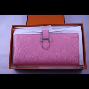 Hermes Bearn Wallet PINK CONFETTI SHW