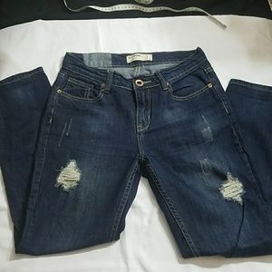 Boyfriend jeans Distressed Ripped Blue Jeans SZ 4