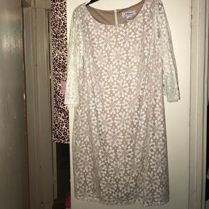 White lace dress