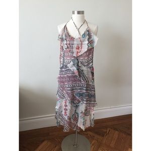 Zara Mango flowy floral print strappy dress