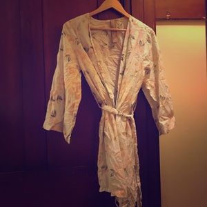 Anthropologie cotton dressing robe