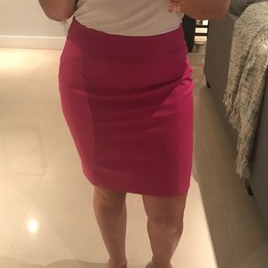 Pink pencil skirt