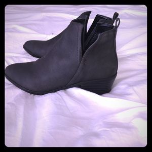 Grayish Black Booties