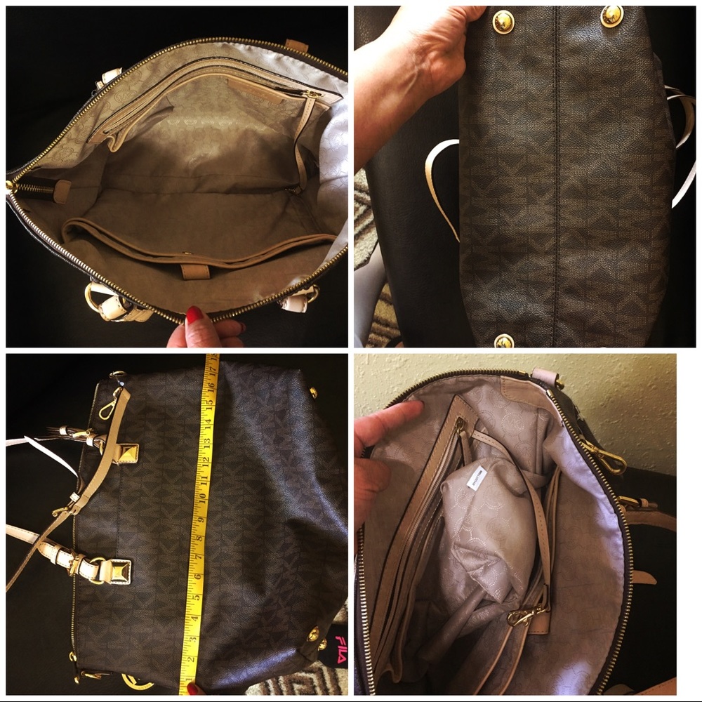 Black and Brown Michael Kors Purse - Picture 3 of 4