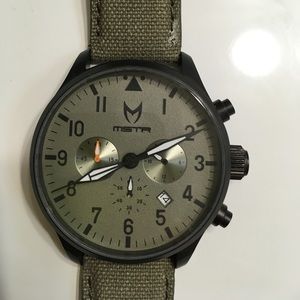 Meister Aviator watch- green