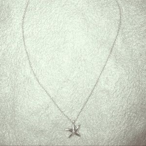 Tiffany Elsa Peretti Starfish Pendant w/ Diamond