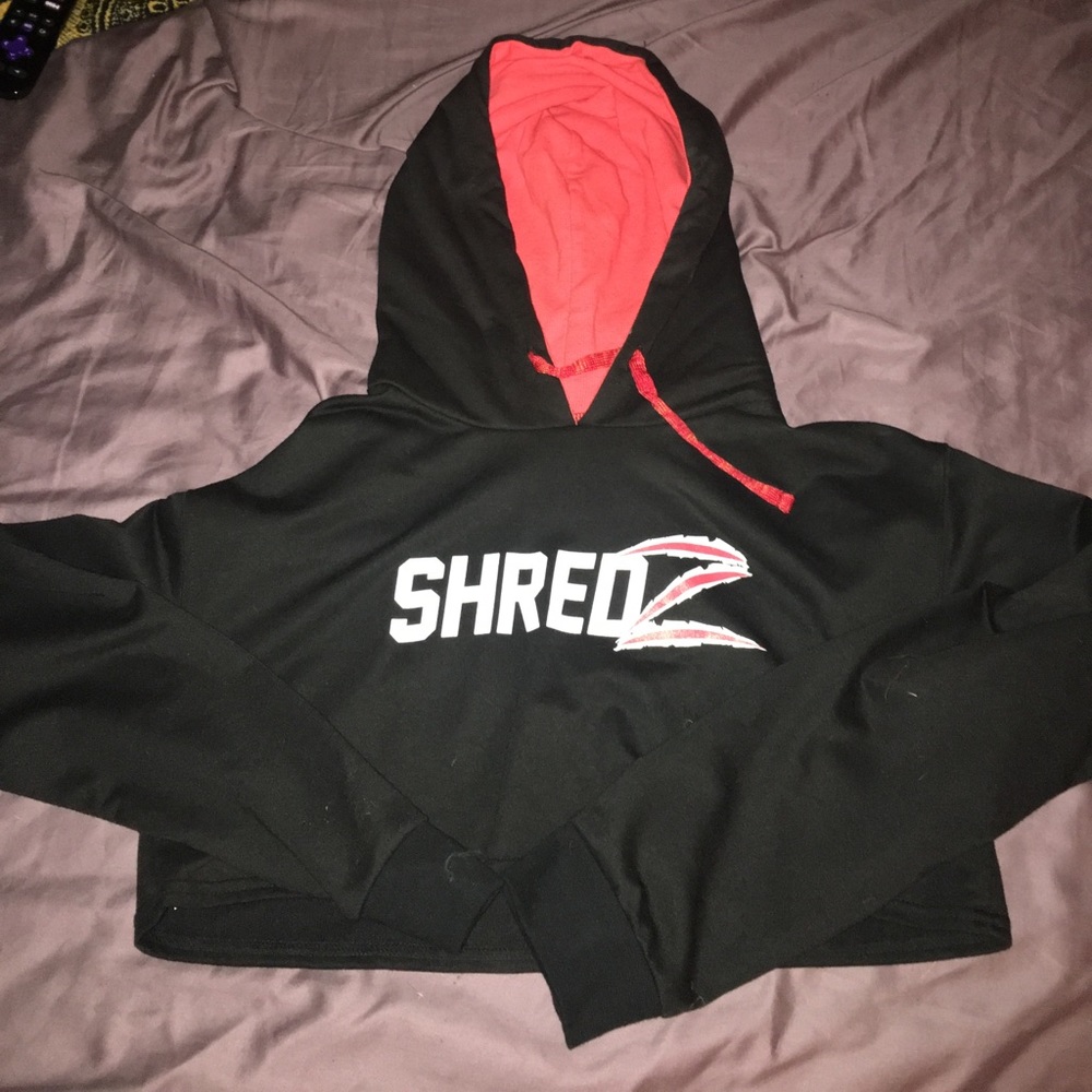 Shredz crop hoodie