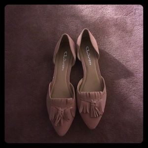 Pink ballet flats