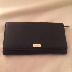Kate Spade black wallet large