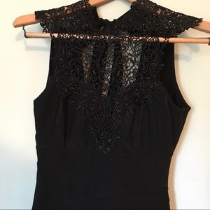 Lace High Neck LBD
