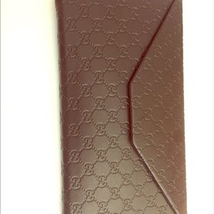 Gucci Brown Triangle Sunglasses Case