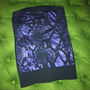 Snake print tube top