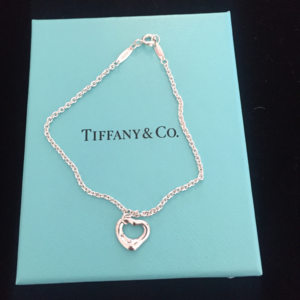 Tiffany Sterling Silver Open Heart Bracelet