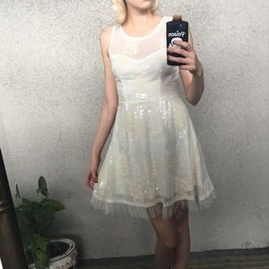 Sparkly Chelsea and violet dress