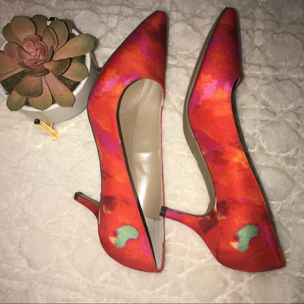 Sz 8 Unisa multi-colored heels in Orange
