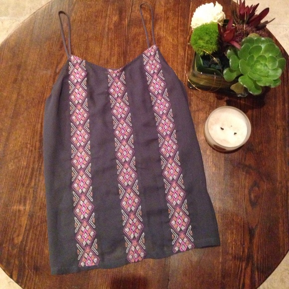 Urban Outfitters Embroidered Tank Top - Picture 1 of 3
