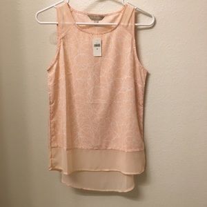 Banana Republic Sleeveless Blouse XS light peach