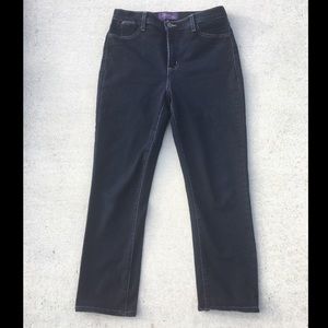NYDJ Dark Navy Stretch Straight Skinny Jeans Pants
