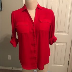 NYCo red button down blouse