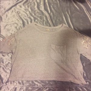 Hollister Grey Crop Top