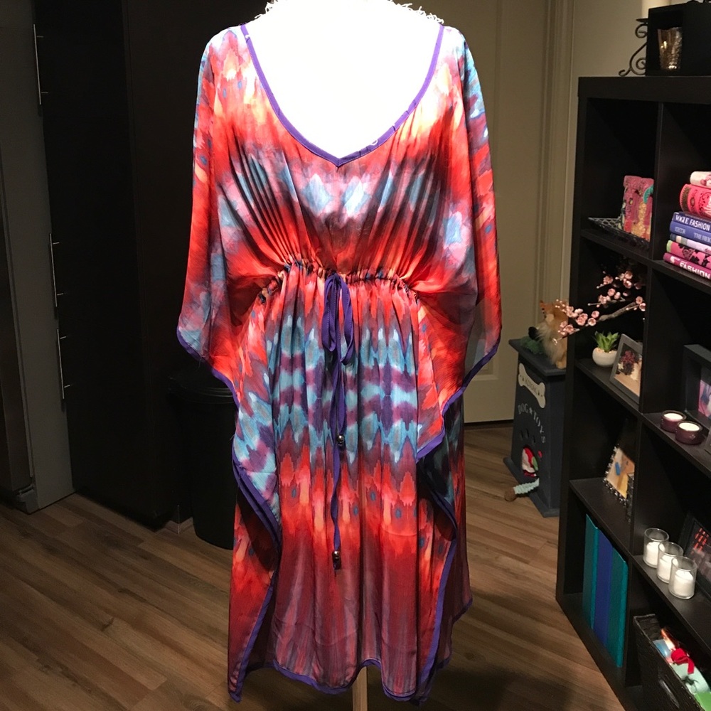 City Chic Kaftan Bora Bora print in SM NWT