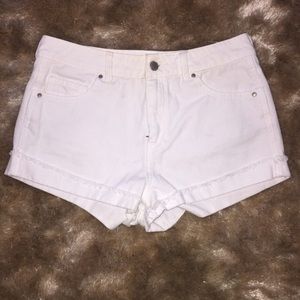 White Kendall and Kylie shorts