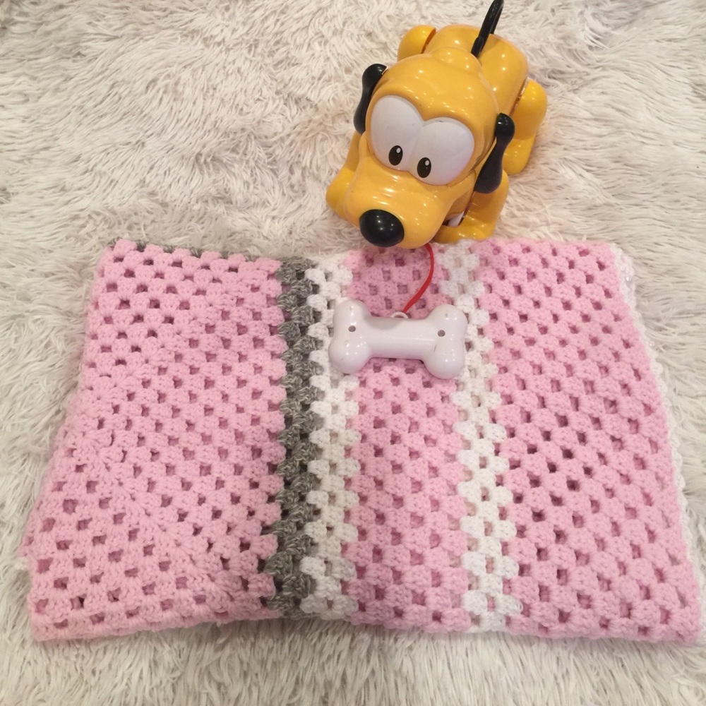 Beautiful baby blanket crochet by me💞