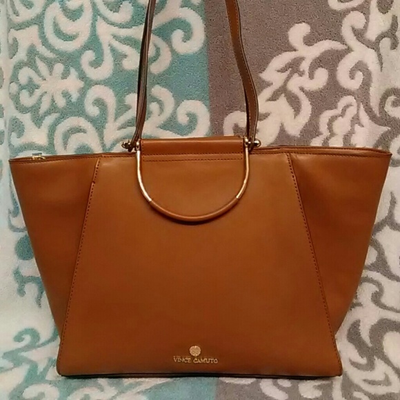 Vince Camuto Handbags - Vince Camuto Metal Handle Satchel