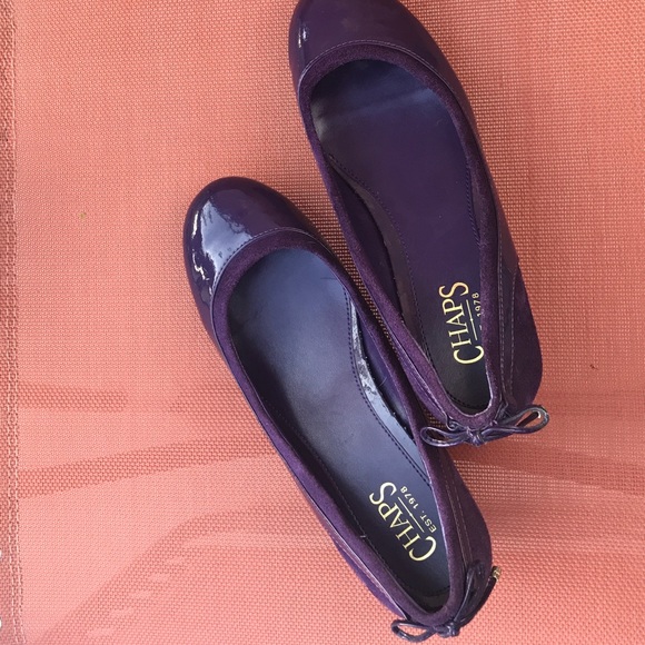 Chaps Shoes - PURPLE PATENT LEATHER & SUEDE SHOES!