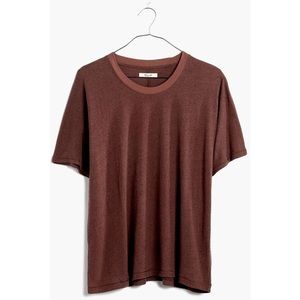 **ISO** Madewell Rivet&Thread Silk-Cotton Noil Tee