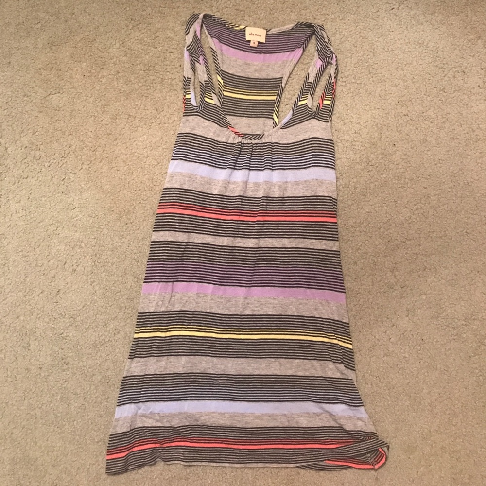 Striped Ella Moss tank