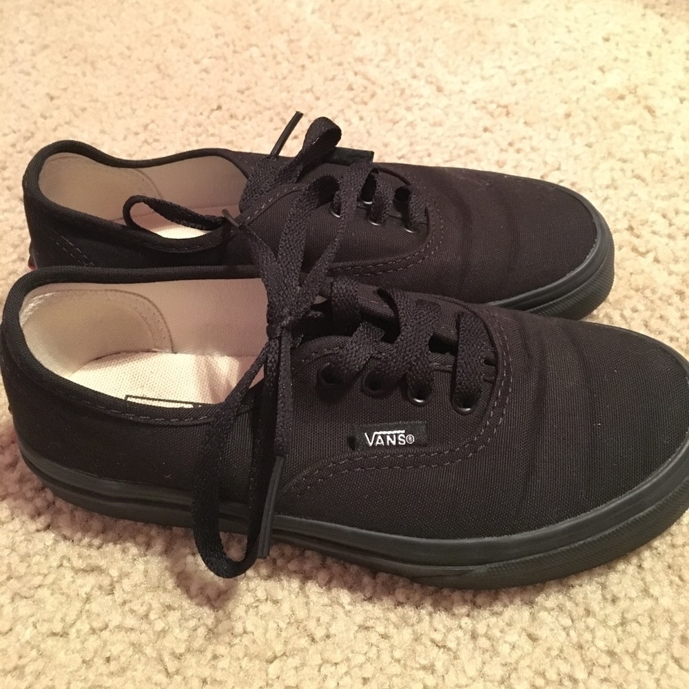 All black kids Vans
