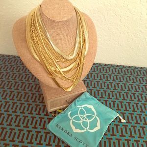 NWOT Kendra Scott Wylie Gold Chain Necklace