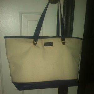 Kate spade Oliver st canvas & leather tote
