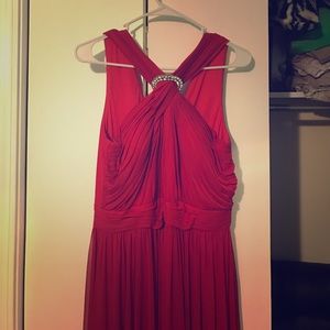 Red formal dress