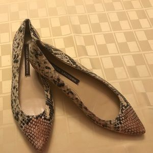 Ladies "snake skin" flats by Chinese Laundry