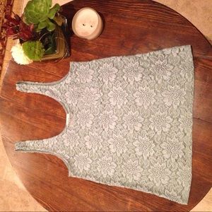 LIKE NEW Urban Outfitters Sparkle Lace Tank Top