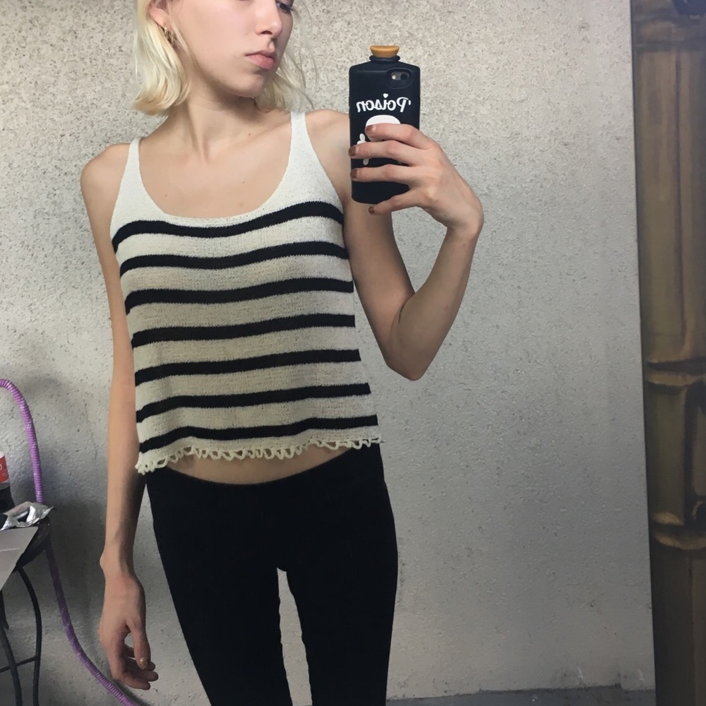 Striped knit top