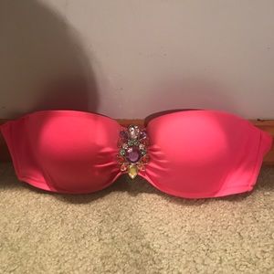 Victoria's Secret hot pink bathing suit top 34B