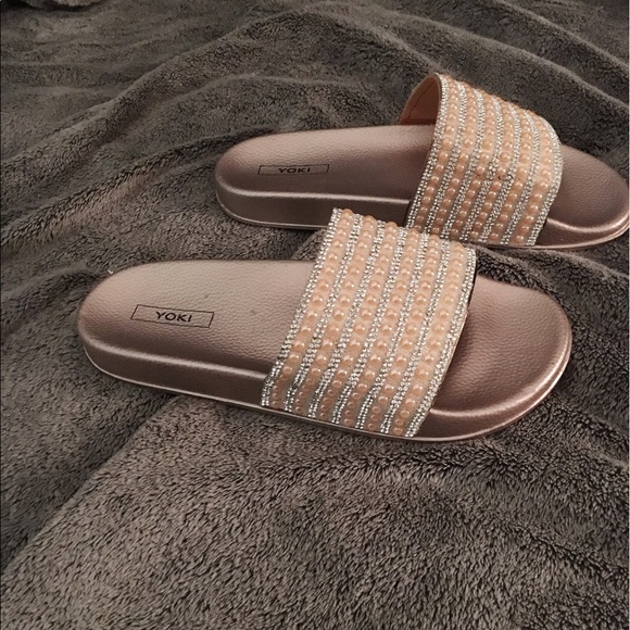 pink gold slides