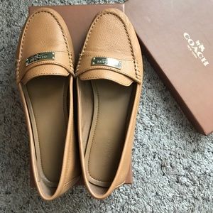 Tan Coach Loafers