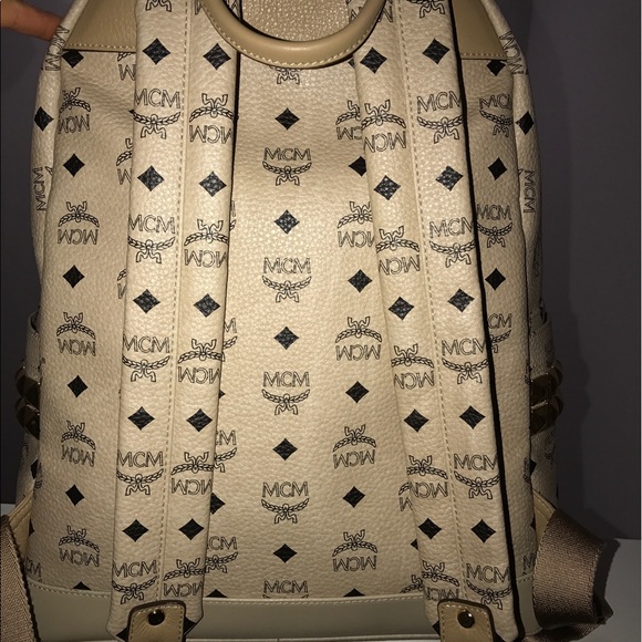 MCM medium ivory backpack main image 5