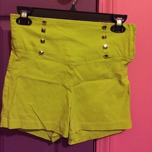 High waisted shorts