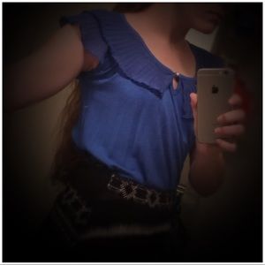Royal Blue Vintage Top